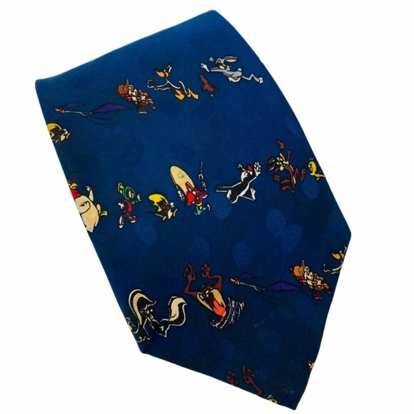 Vintage 1995 Looney Tunes Mania Neck Tie